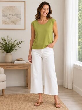 Chicos sweater sleeveless summer top size medium Chicos 1